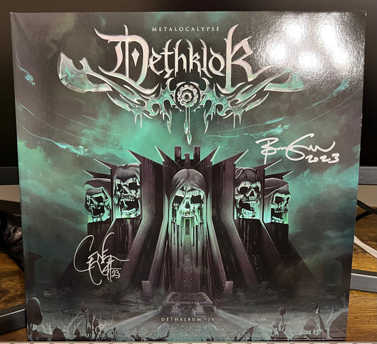 Dethklok Deathalbum IV Vinyl SIGNED BY BRENDON SMALL